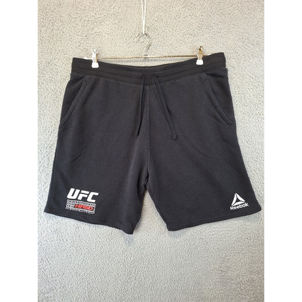 Reebok Fan Gear Fight Week Shorts Mens XL (Fits 38x9) Black High Waisted Outdoor